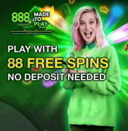 88 Free Spins at 888 casino