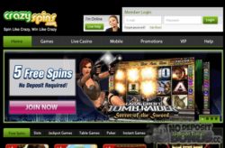 25 Free Spins at Crazy Spins