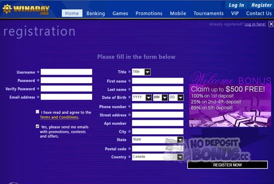 Win A Day No Deposit Bonus Win A Day No Deposit Bonus
