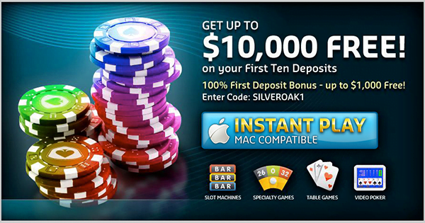 Silver Oak Casino New No Deposit Bonus Codes