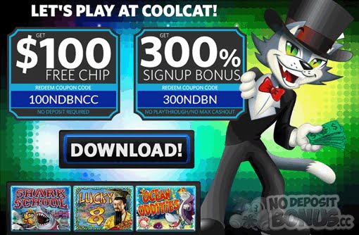 Coolcat Casino No Deposit 2016