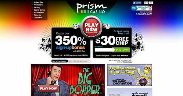 Prism Online Casino No Deposit Bonus Code 2017