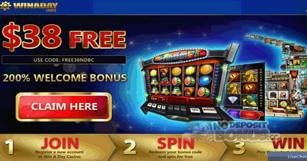 Win A Day Casino No Deposit Bonus