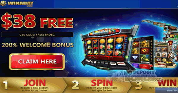 Win A Day Casino Signup Bonus