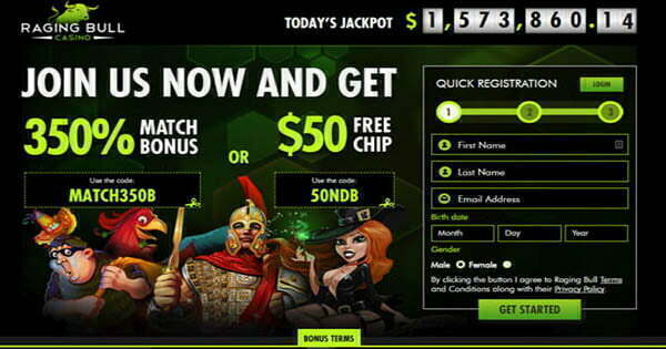No Deposit Bonuses For Raging Bull Casino No Deposit Bonuses For Raging Bull Casino