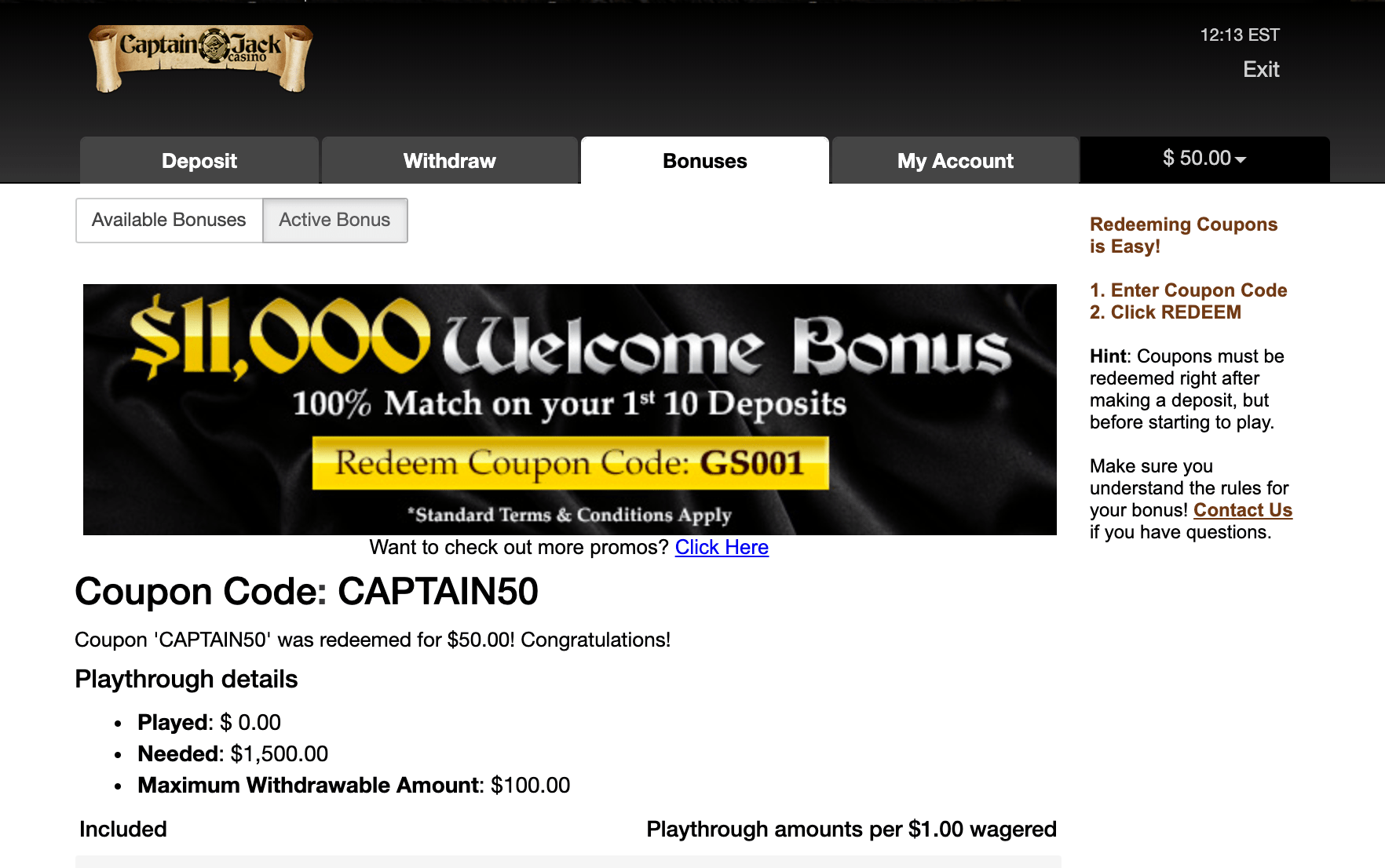 Captain Jack Casino No Deposit Bonus Codes 2020 Captain Jack Casino No Deposit Bonus Codes 2020