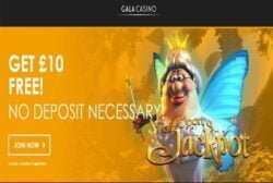 £10 No Deposit Bonus at Gala Casino