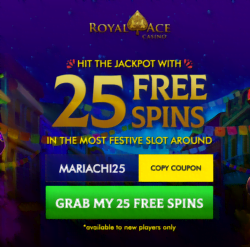 25 Free Spins at Royal Ace Casino