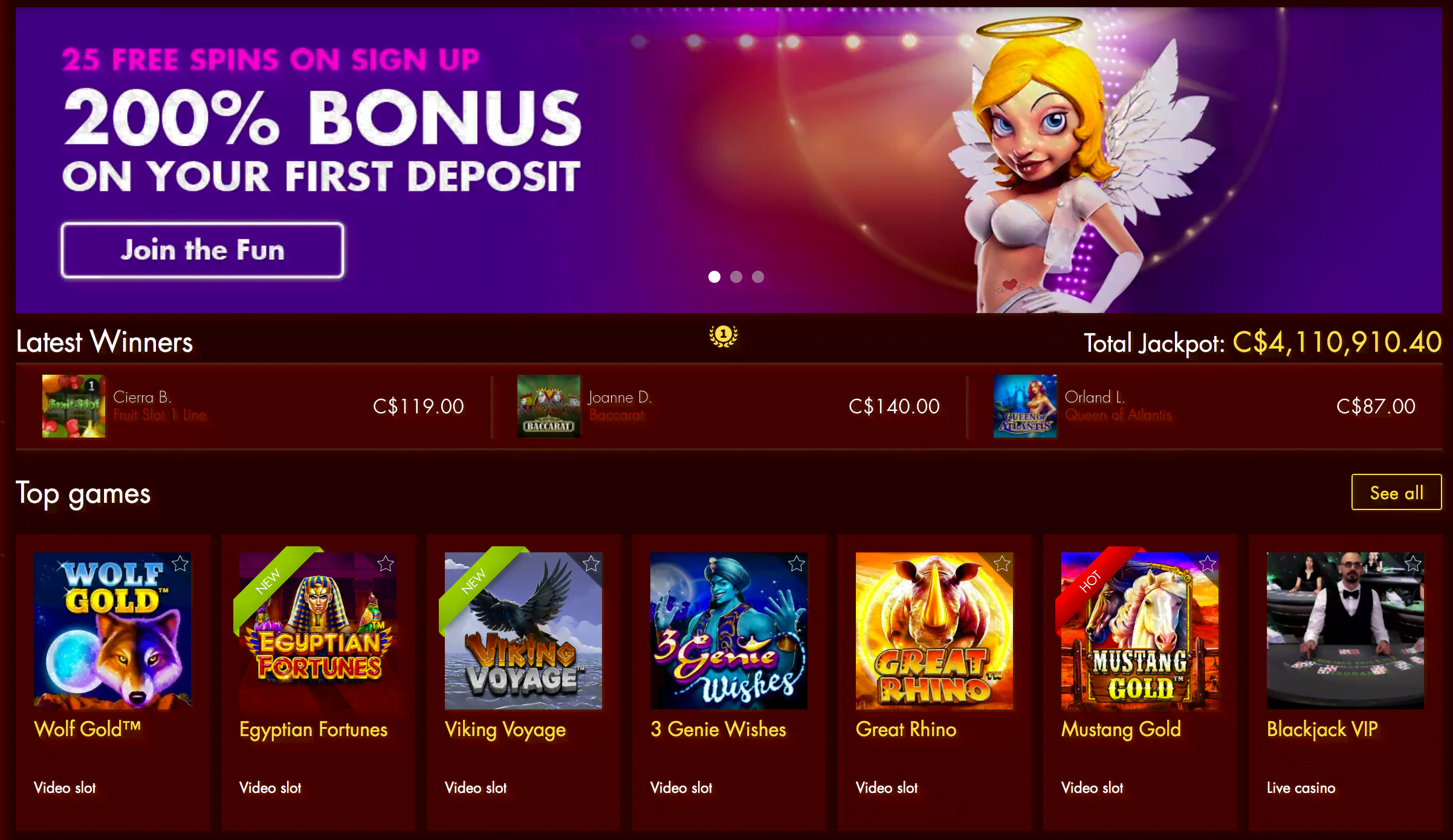 spin casino no deposit bonus