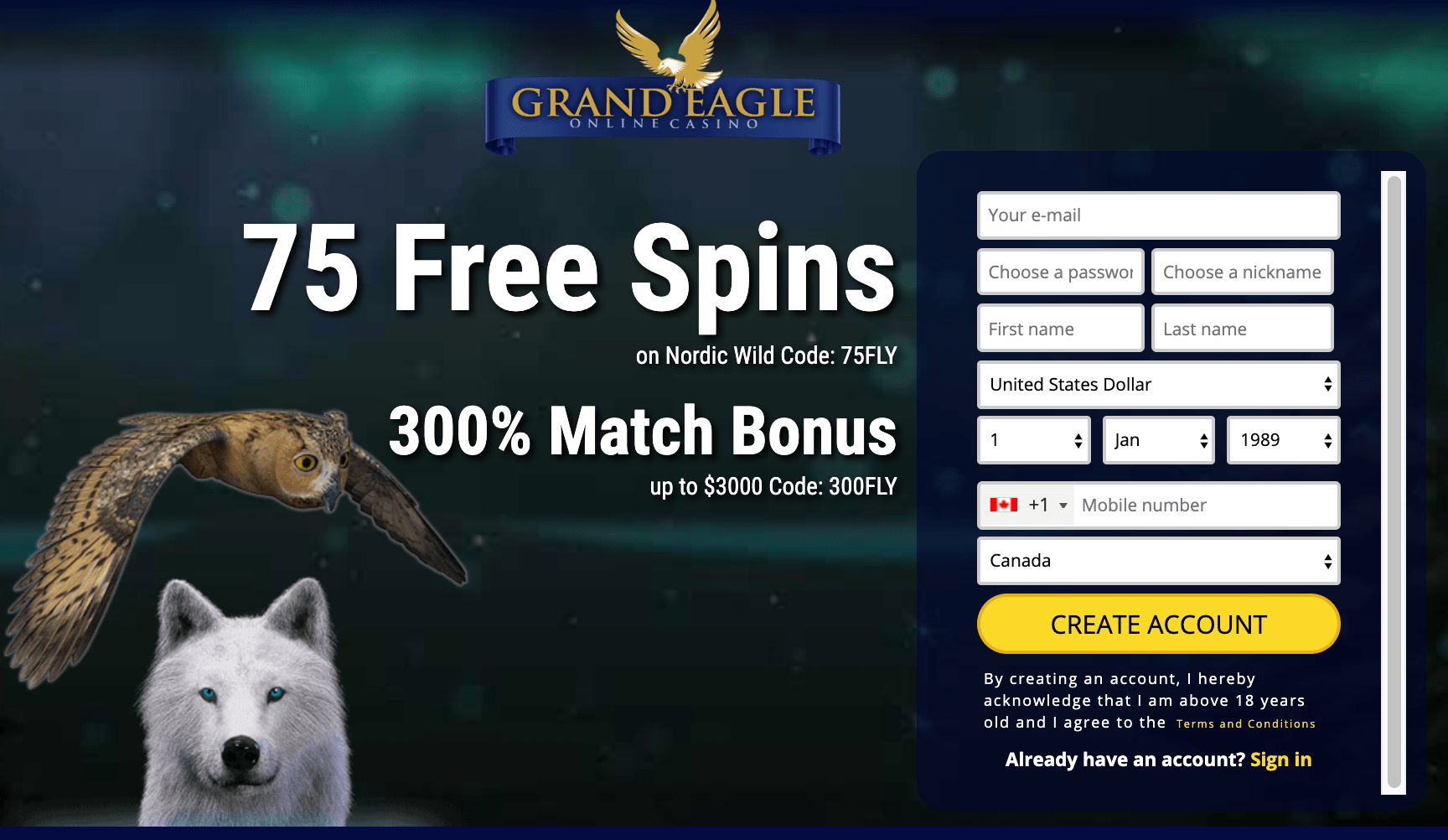Grand Eagle Casino No Deposit Bonus Codes 2020 Grand Eagle Casino No Deposit Bonus Codes 2020