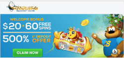 60 Free Spins + $20 Free Bingo Bonus at Cyber Bingo