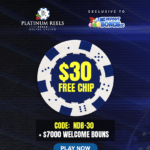 $30 No Deposit Bonus at Platinum Reels Casino