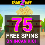 75 Free Spins at Vegas2Web Casino bonus code