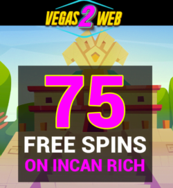 75 Free Spins at Vegas2Web Casino