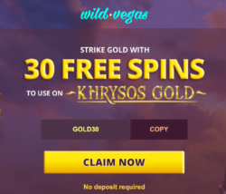 30 Free Spins at Wild Vegas Casino