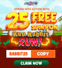 25 Free Spins at Club Player Casino