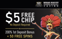 $5 No Deposit Bonus at Vegas Crest Casino