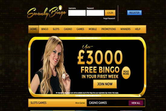 Swanky Bingo>