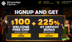 $100 No Deposit Bonus at Silveredge Casino