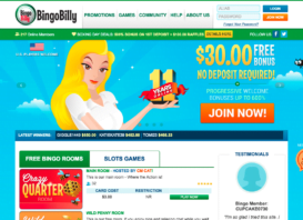 Bingo Billy New No Deposit Bonus Offer