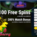100 Free Spins at Jackpot Wheel