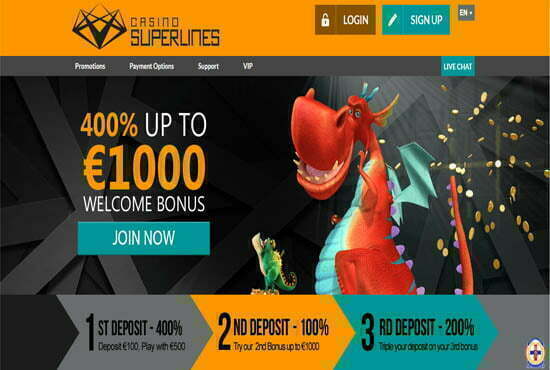 Casino Superlines No Deposit Code