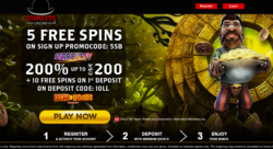 5 Free Spins at Schmitts Casino