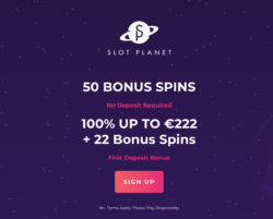 50 Free Spins at Slot Planet