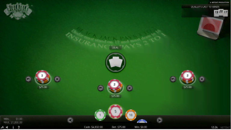 NetEnt Live Releases New Mobile Standard Blackjack Game