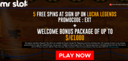 5 Free Spins at Mr. Slot