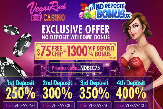 Vegas Rush Casino Bonus Code [No Deposit Bonus] | Spooky ...