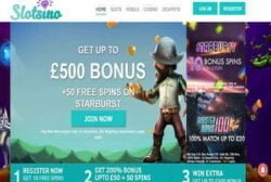 10 Free Spins at Slotsino
