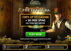 100% Bonus+ 50 Free Spins at Casino Las Vegas