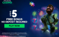 £5 No Deposit Bonus at The Online Casino