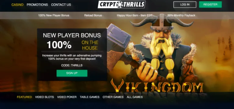 crypto thrills casino no deposit bonus