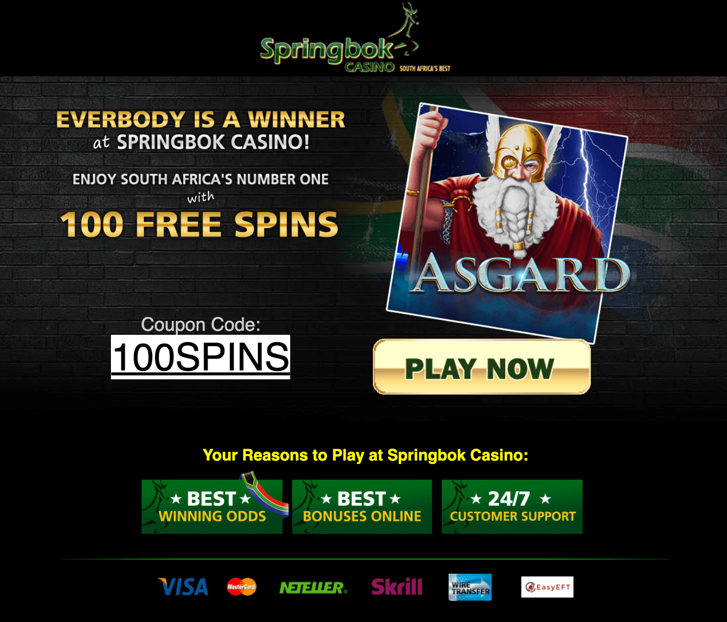 No Deposit Bonus 100 Free Spins