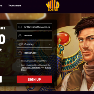 20 Free Spins at Wildblaster Casino