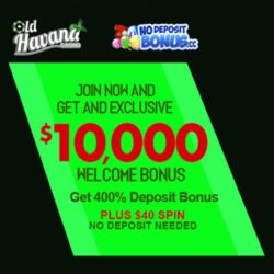 40 Free Spins at Old Havana Casino