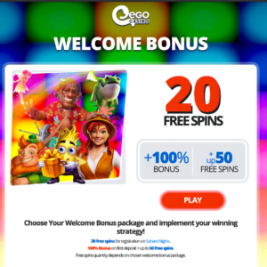 20 Free Spins at Ego Casino