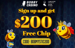 $200 No Deposit Bonus at Bobby Casino