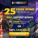 25 Free Spins at BondiBet bonus code