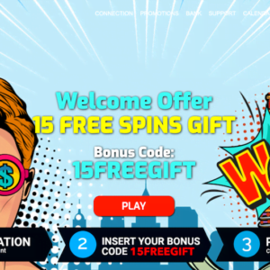 15 Free Spins at Casino Fantastik!