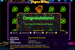 50 Free Spins at Winown Casino