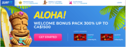 50 Free Spins at SurfCasino
