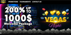 $10 No Deposit Bonus at Vegas Night