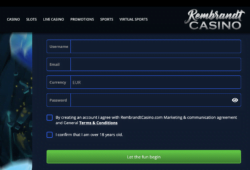 10 Free Spins at Rembrandt Casino