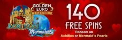 140 Free Valentine Spins @ Golden Euro