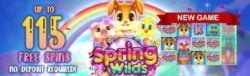*New Slot* Claim up to 115 Free Spins on Spring Wilds!