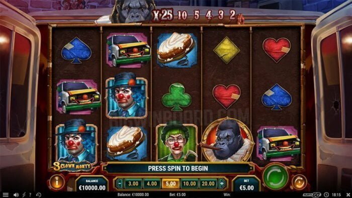 Online slot review: 3 Clown Monty