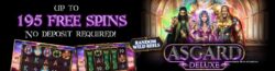 *New Slot* Claim up to 195 Free Spins on Asgard Deluxe!